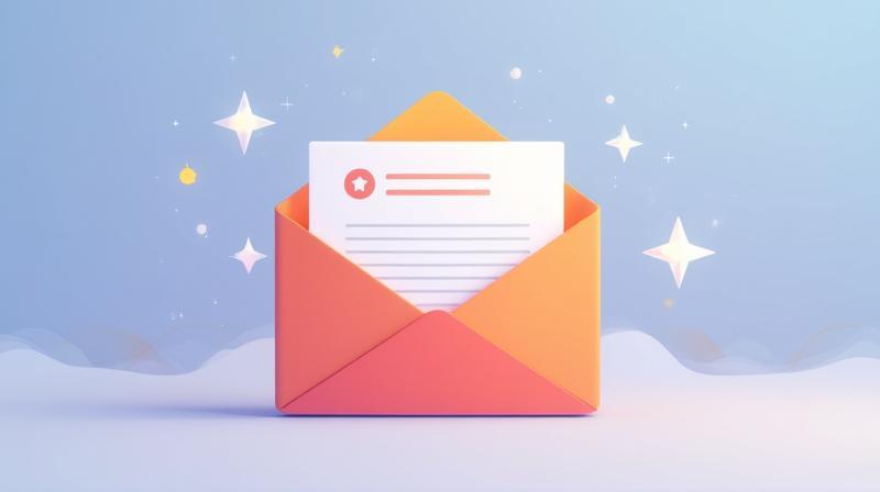 Stylized image representing an email newsletter